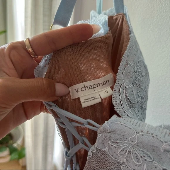 V. Chapman The Ruby Dress in Ice Blue - Picture 4 of 8